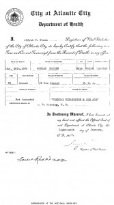 Josiah Boling’s death certificate, May 28, 1909.