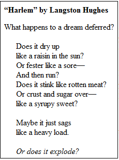 Interpreting the Dream: Connecting Hughes, Hansberry, and 