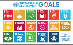 Seventeen sustainable development goals are no poverty; zero hunger; good health and well-being; quality education; gener equality; clean water and sanitation; affordable and clean energy; decent work and economic growth; industry, innovation and infrastructure; reduced inequalities; sustainable cities and communities; responsible consumption and production; climate action; life below water; life on land; peace, justice and strong institutions; partnerships for the goals. 