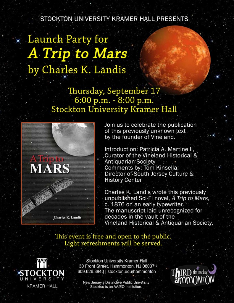 Take a Trip to Mars | South Jersey Culture & History Center at Stockton ...